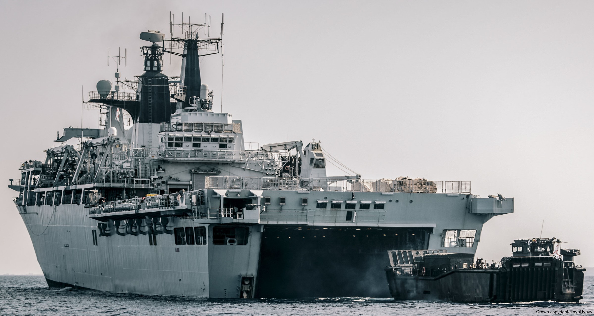 l14 hms albion amphibious transport dock assault ship landing platform lpd royal navy 77 well deck operations