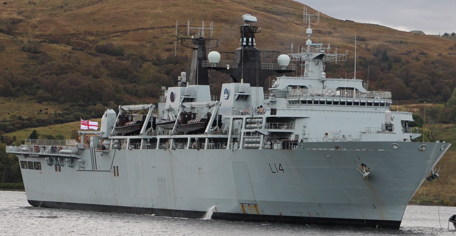 l14 hms albion amphibious transport dock assault ship landing platform lpd royal navy 85
