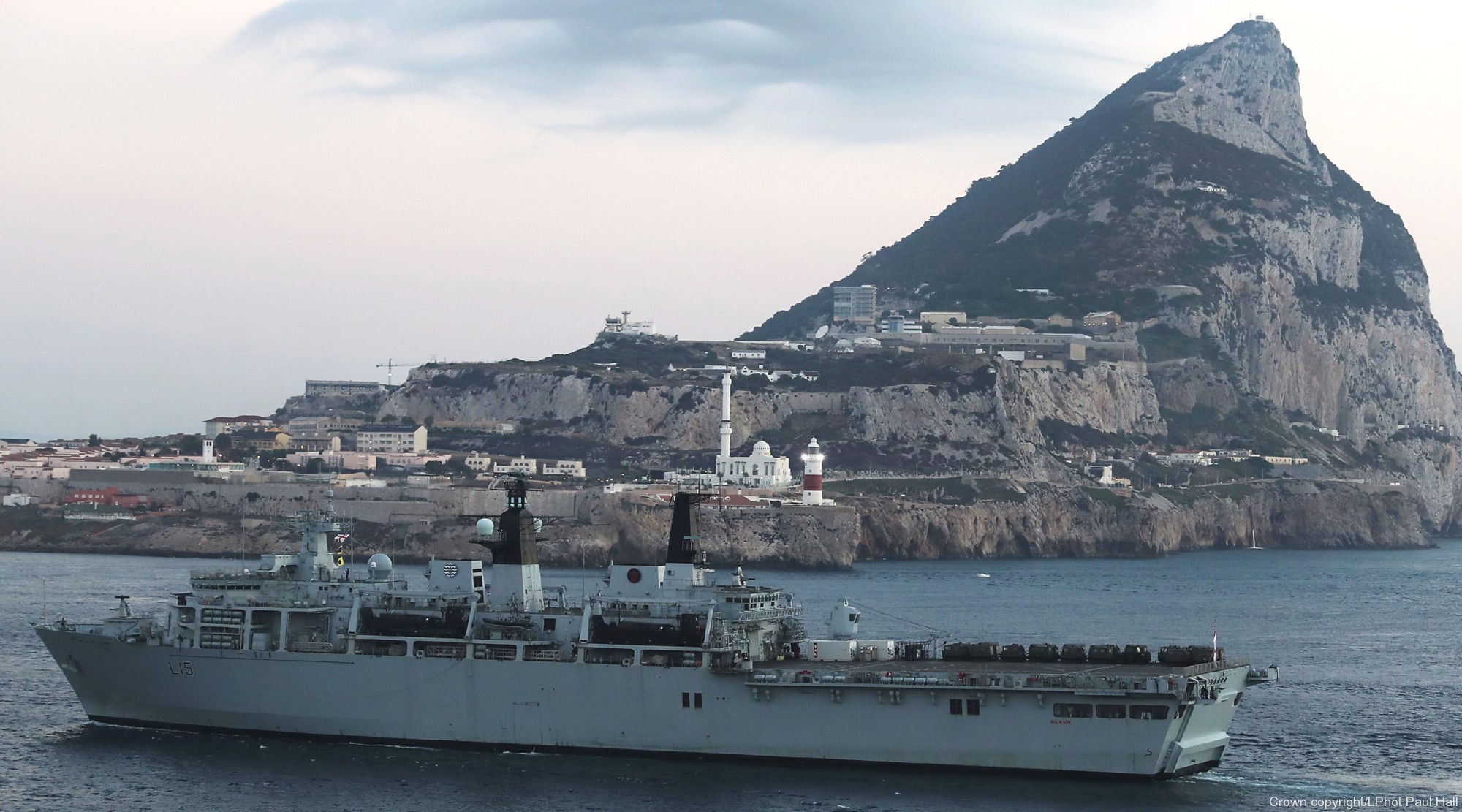 l15 hms bulwark albion class amphibious transport dock assault ship landing platform lpd royal navy 27 gibraltar