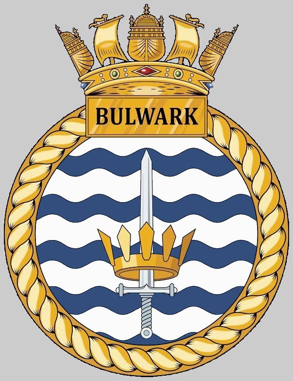 l15 hms bulwark insignia crest patch badge amphibious transport dock assault ship landing platform lpd royal navy 02c