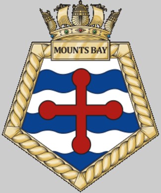 l-3008 rfa mounts bay insignia crest patch badge dock landing ship lsd royal fleet auxilary navy 02c