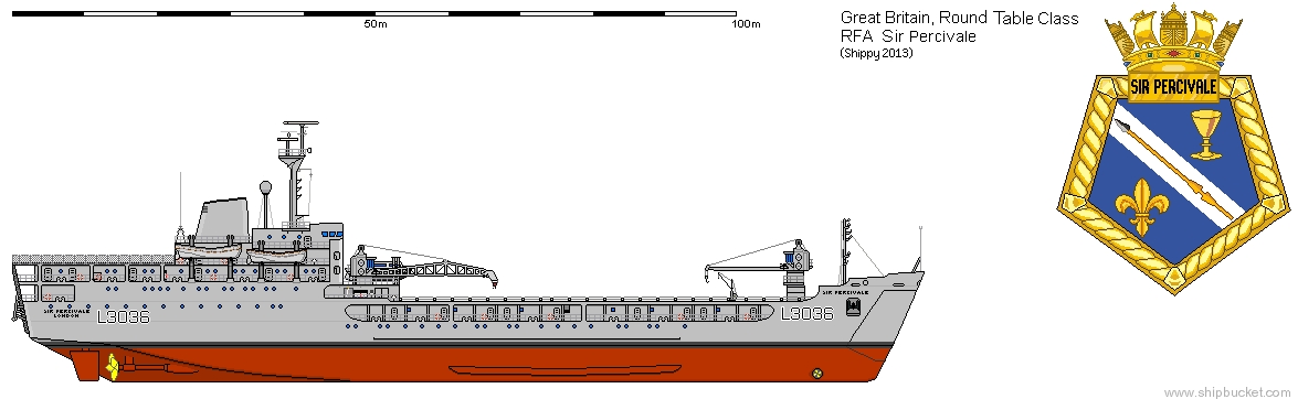 rfa sir percivale l3036 landing ship