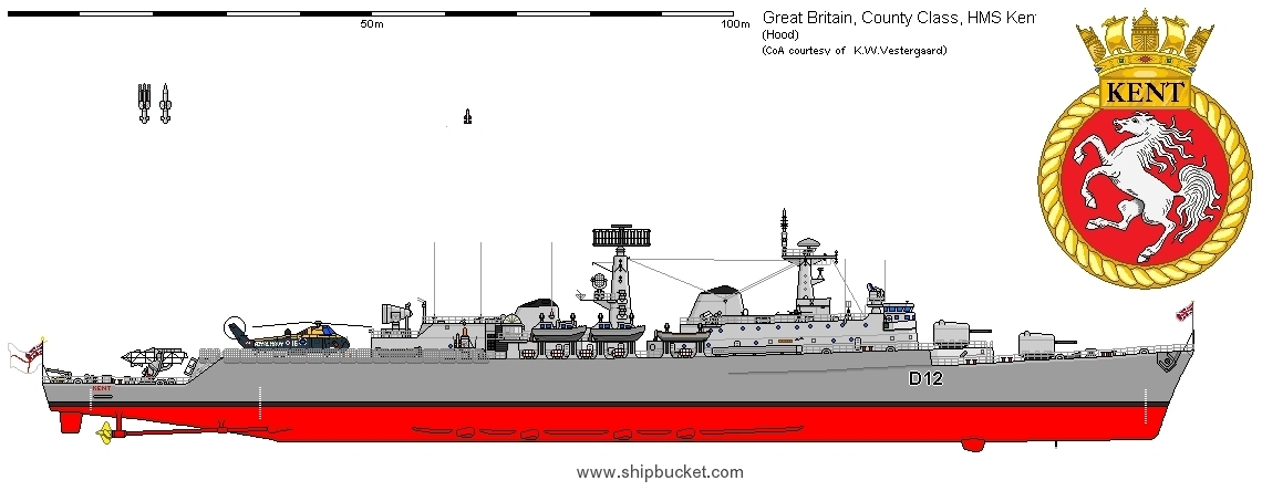 d 12 hms kent county class destroyer