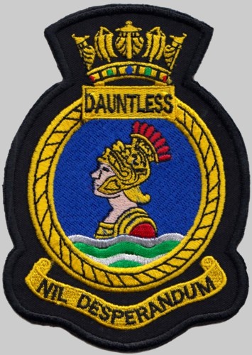 d-32 hms dauntless insignia crest patch badge 03p