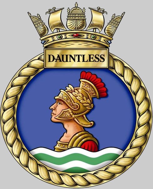 hms dauntless d-33 insignia crest patch badge type 45 daring class guided missile destroyer ddg royal navy 03x