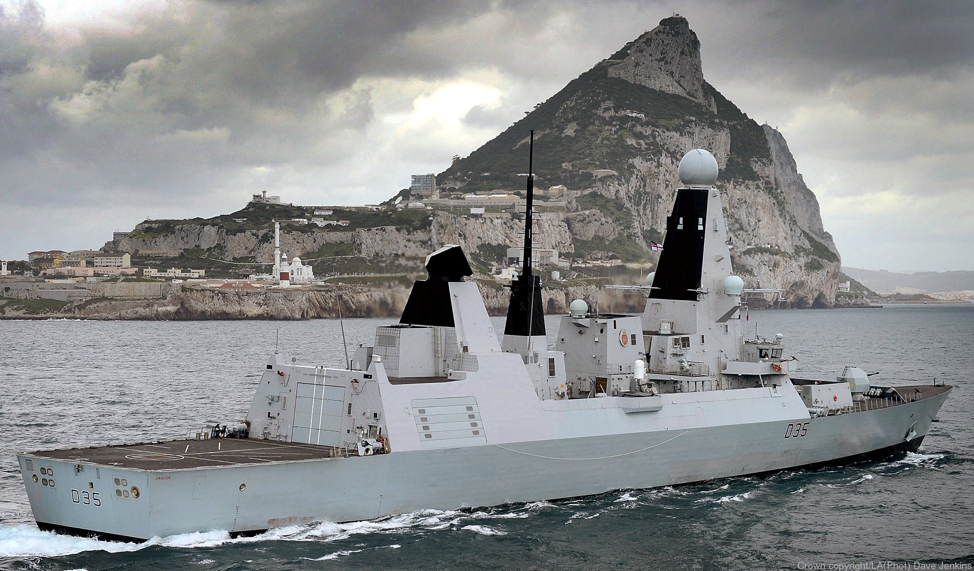 hms dragon d-35 type 45 daring class guided missile destroyer ddg royal navy sea viper paams 07 gibraltar