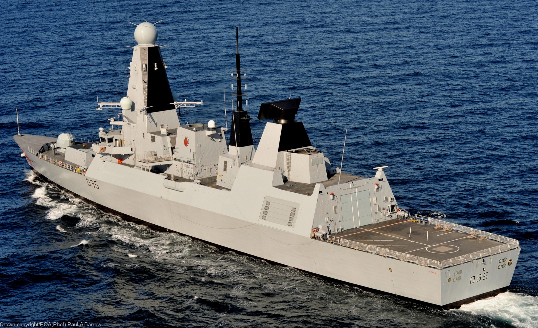 hms dragon d-35 type 45 daring class guided missile destroyer ddg royal navy sea viper paams 13