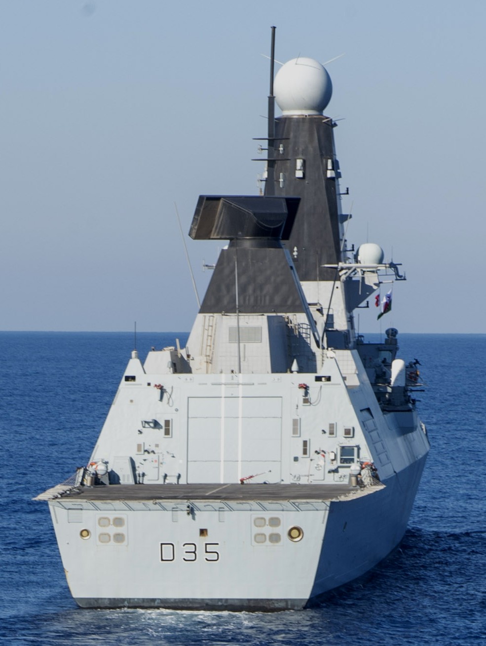 hms dragon d-35 type 45 daring class guided missile destroyer ddg royal navy sea viper paams 33 flight deck hangar