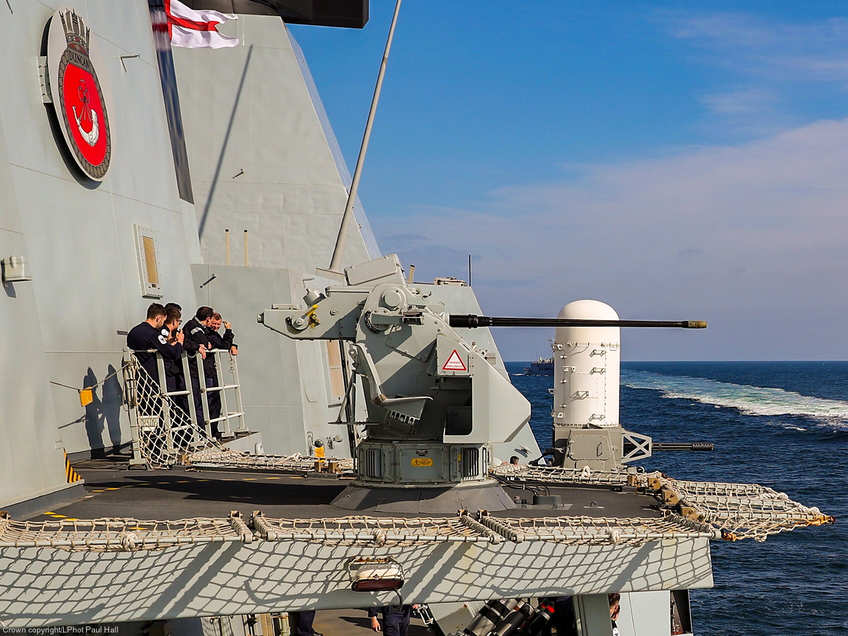 d37 hms duncan d-37 type 45 daring class guided missile destroyer ddg royal navy sea viper ds30b mark-1 30mm rapid fire gun 61