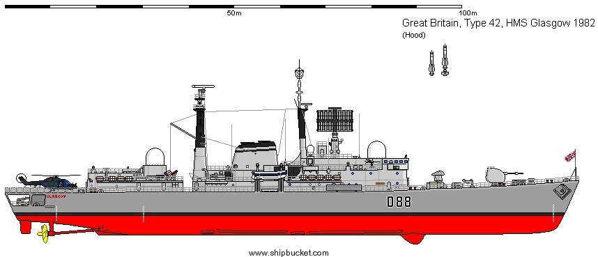 hms glasgow d88 royal navy