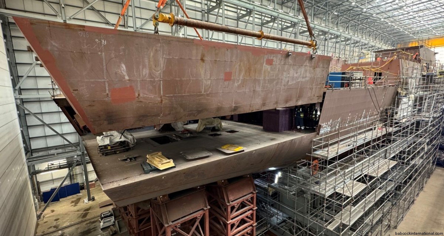 f08 hms active type 31 inspiration class general purpose frigate royal navy babcock construction 2025 05