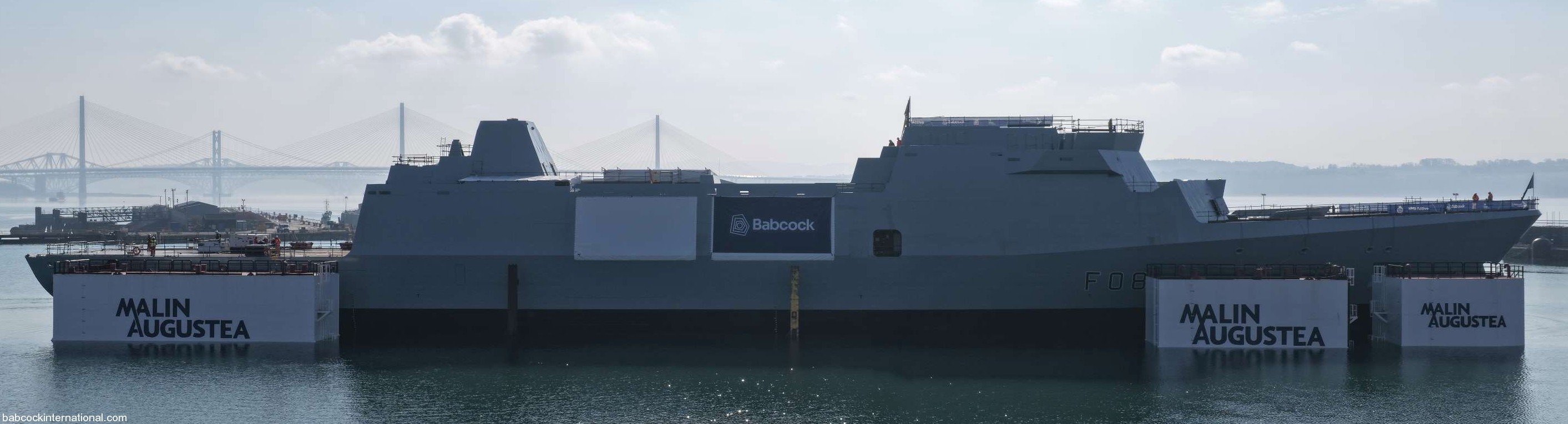 f08 hms active type 31 inspiration class general purpose frigate royal navy babcock floating-off 2026 09