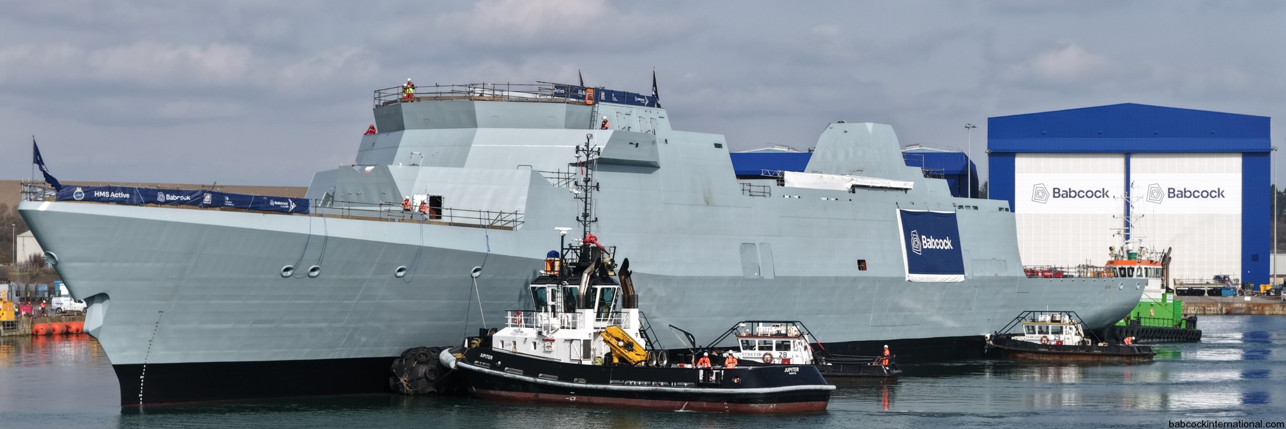 f08 hms active type 31 inspiration class general purpose frigate royal navy babcock floating-off 2026 10