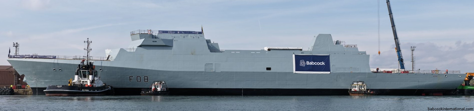 f08 hms active type 31 inspiration class general purpose frigate royal navy babcock launching rosyth march 2026 12