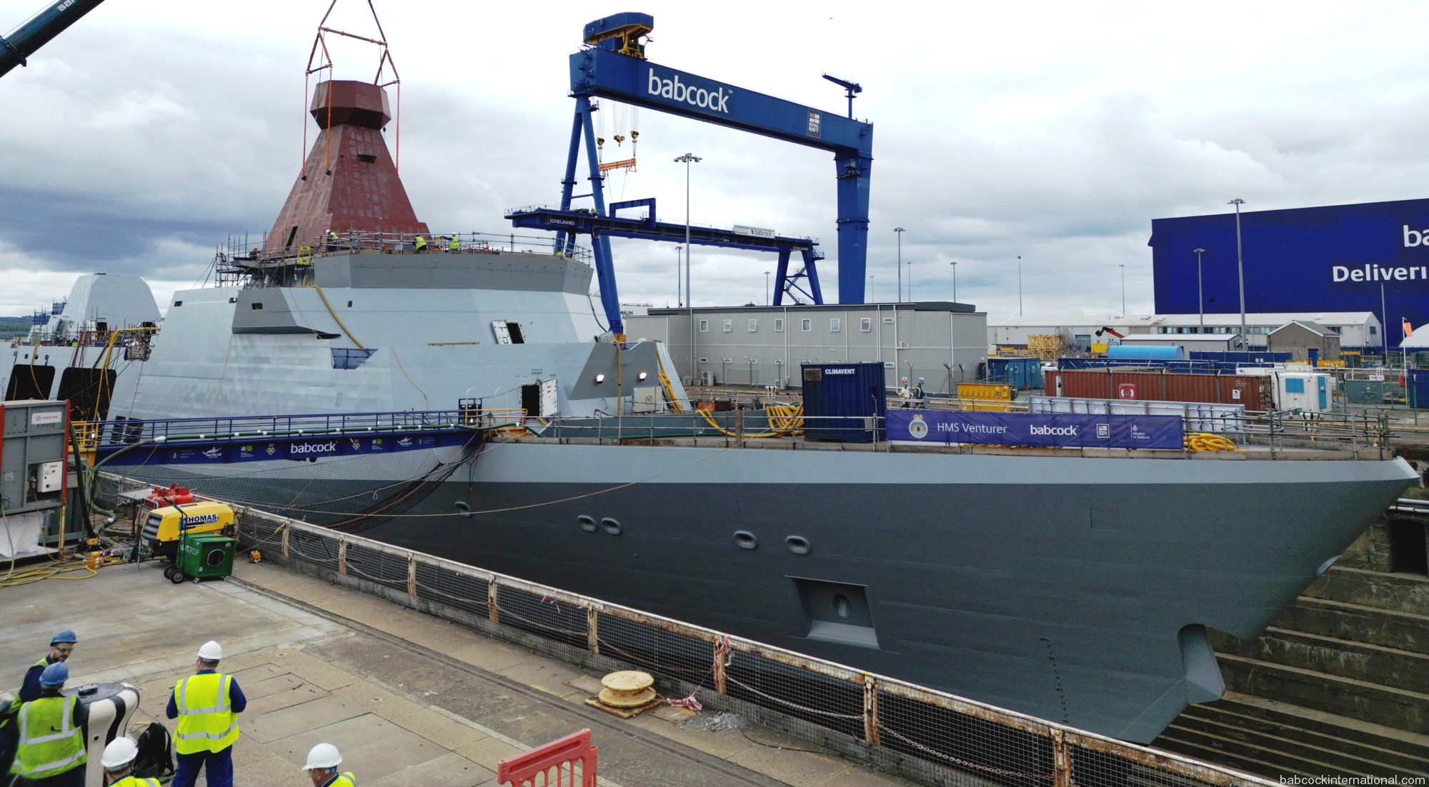 f12 hms venturer type 31 inspiration class general purpose frigate royal navy dry-dock babcock rosyth 08