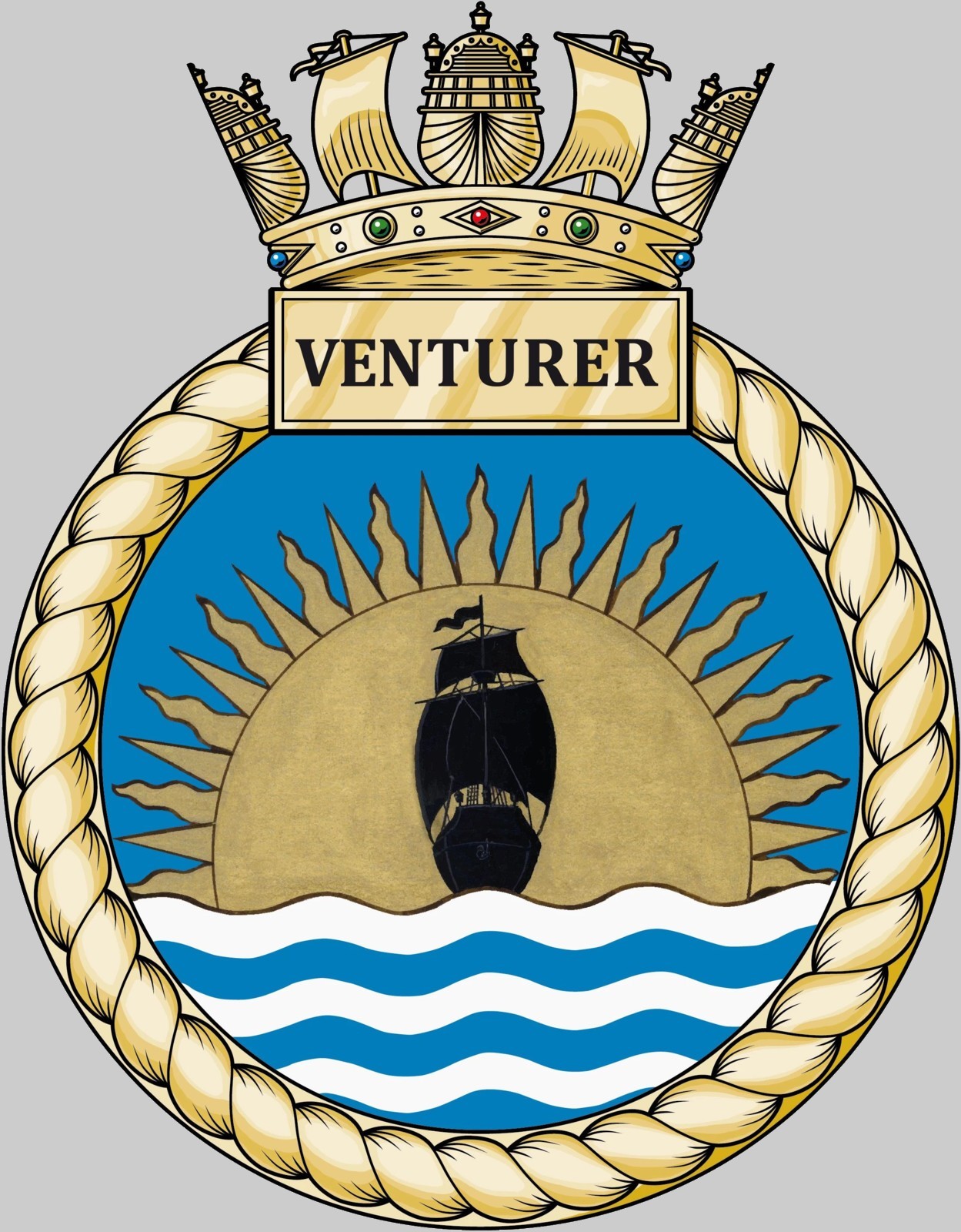f12 hms venturer insignia crest patch type 31 inspiration class general purpose frigate royal navy 02x