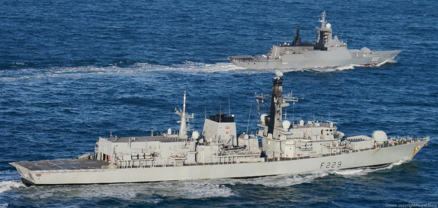 f-229 hms lancaster type 23 duke class guided missile frigate royal navy 21 russian
