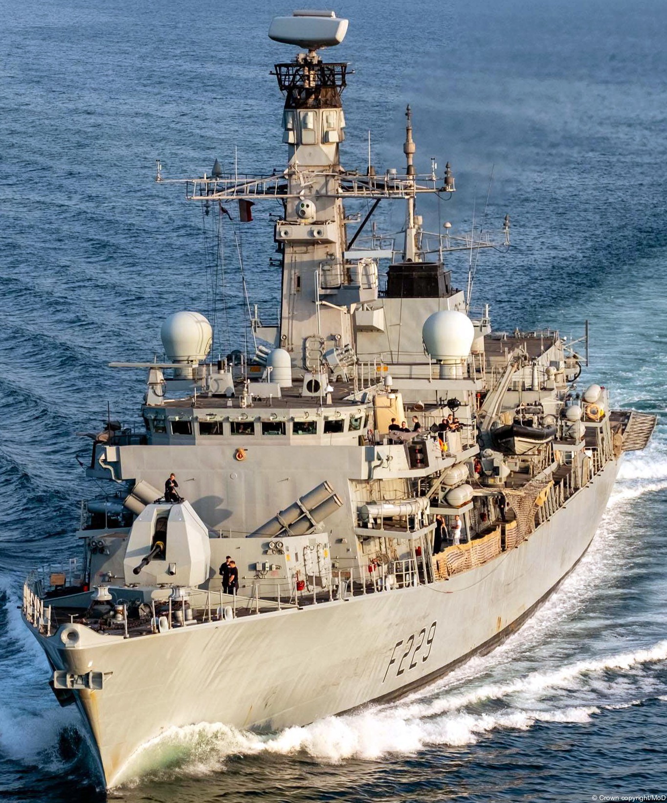 f229 hms lancaster type 23 duke class guided missile frigate royal navy 46