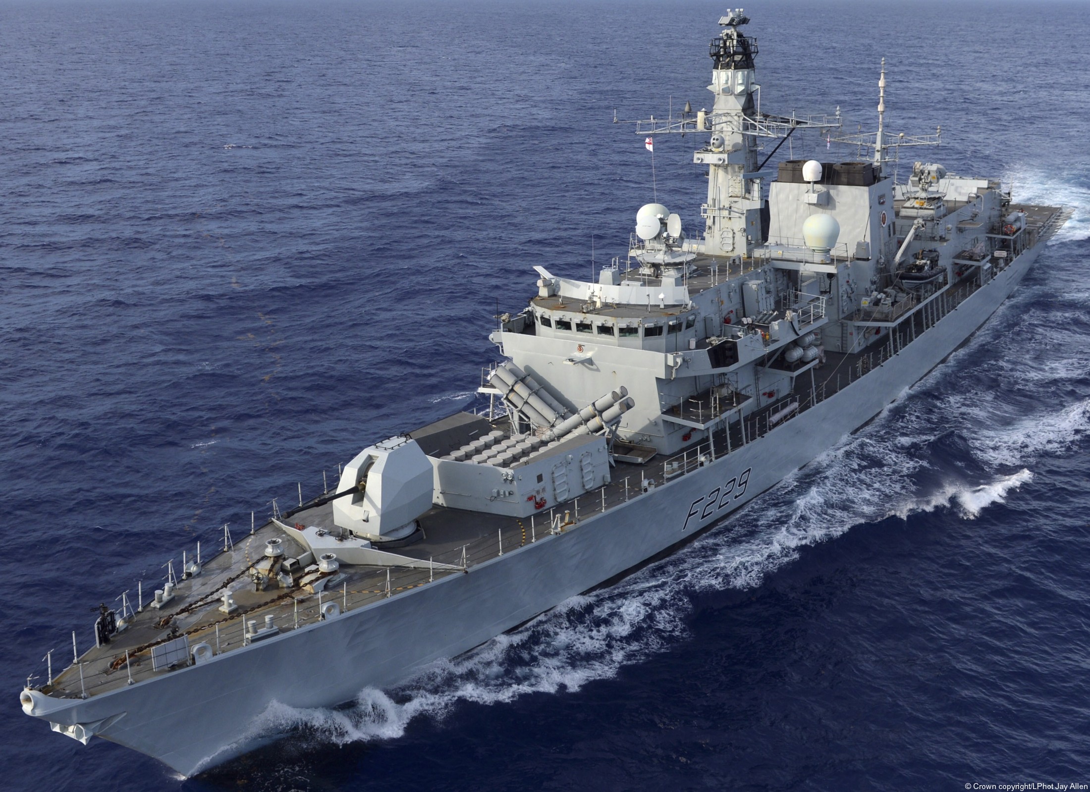 f229 hms lancaster type 23 duke class guided missile frigate royal navy 57