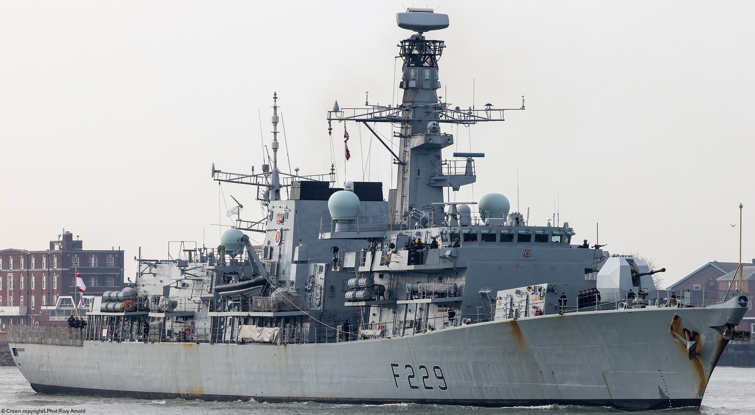f229 hms lancaster type 23 duke class guided missile frigate royal navy 59