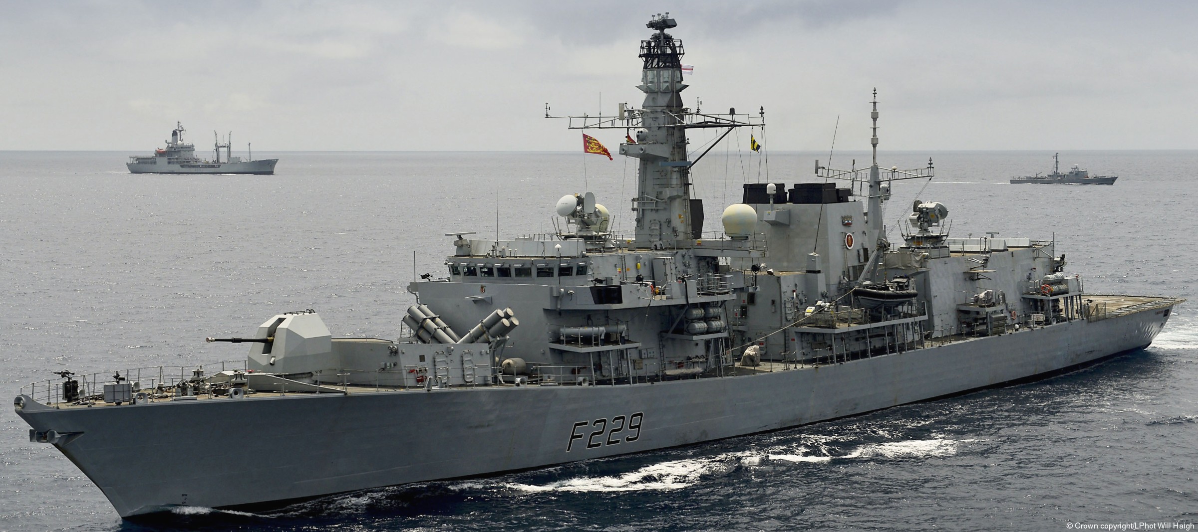 f 229 hms lancaster type 23 duke class guided missile frigate royal navy 61