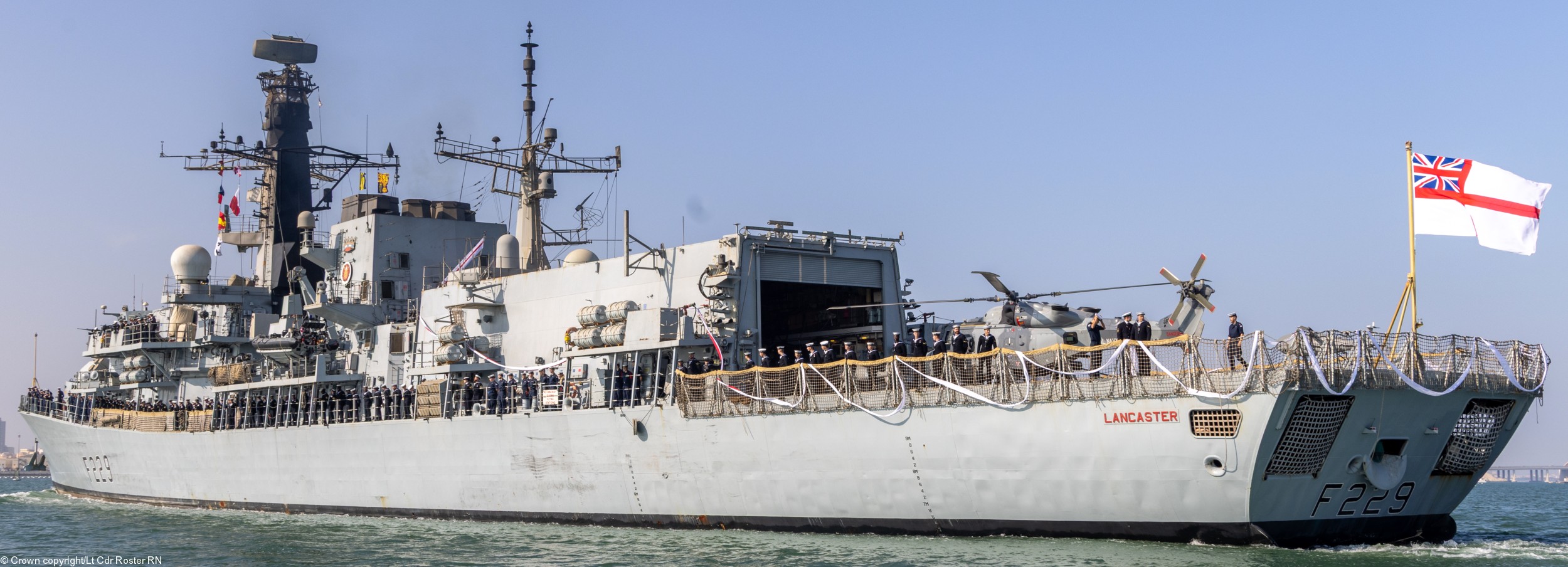 f229 hms lancaster type 23 duke class guided missile frigate royal navy 63