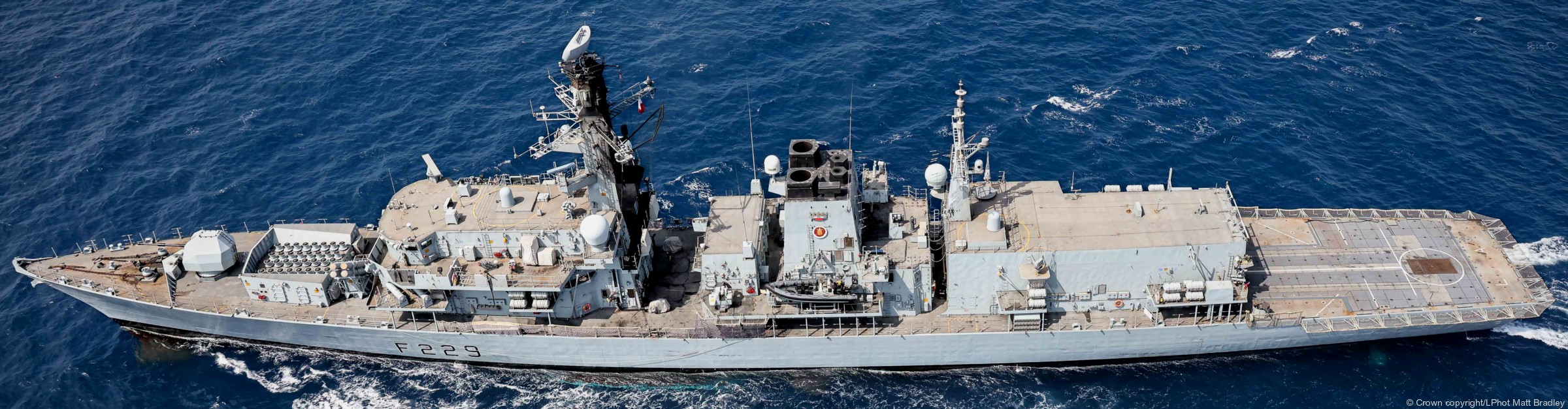 f229 hms lancaster type 23 duke class guided missile frigate royal navy 68