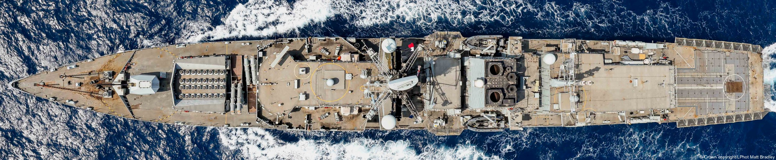 f229 hms lancaster type 23 duke class guided missile frigate royal navy aerial 69