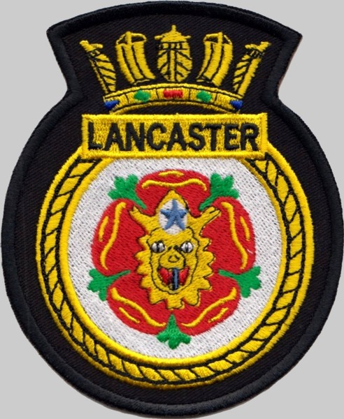f-229 hms lancaster insignia crest patch badge type 23 duke class guided missile frigate royal navy 02p