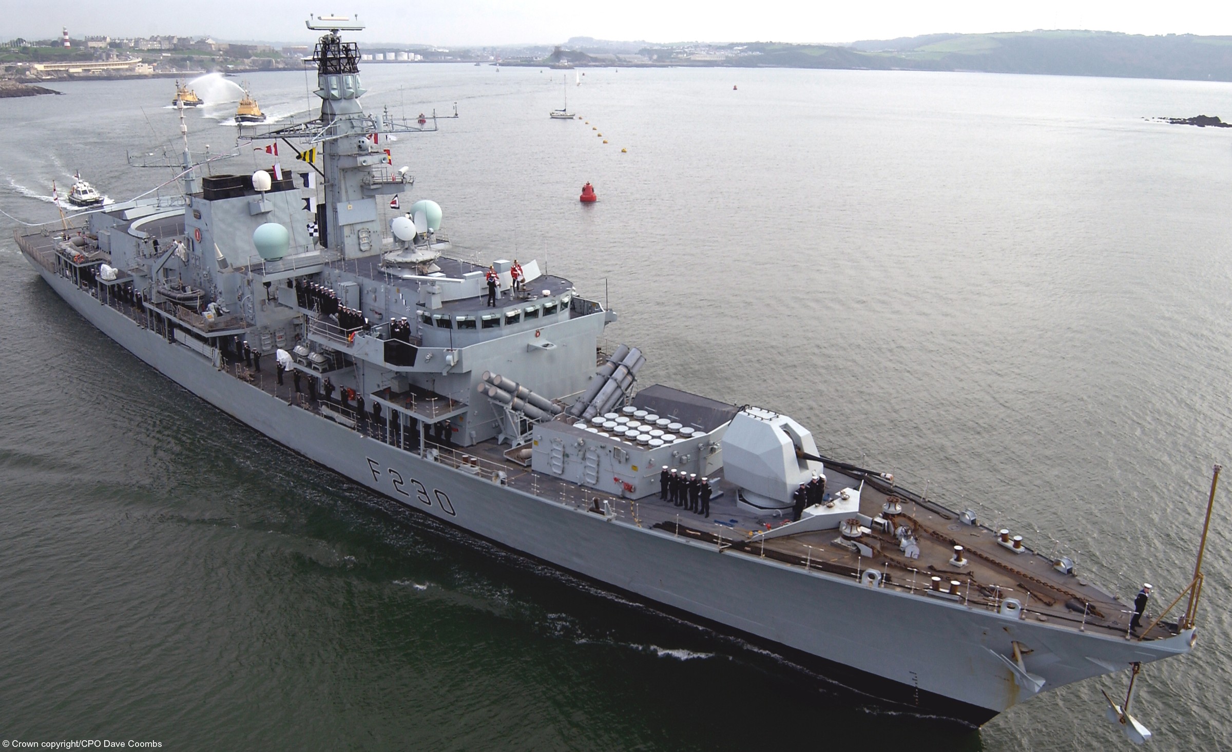 f230 hms norfolk type 23 duke class guided missile frigate ffg royal navy 12