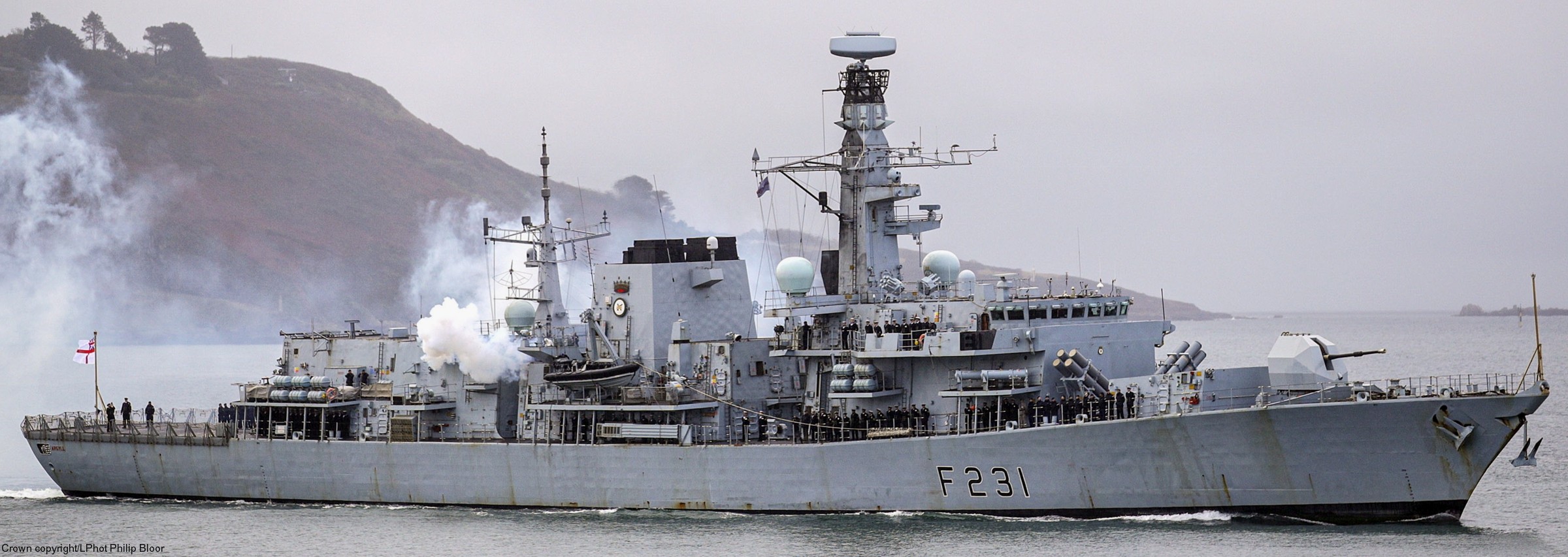 f-231 hms argyll type 23 duke class guided missile frigate ffg royal navy 52