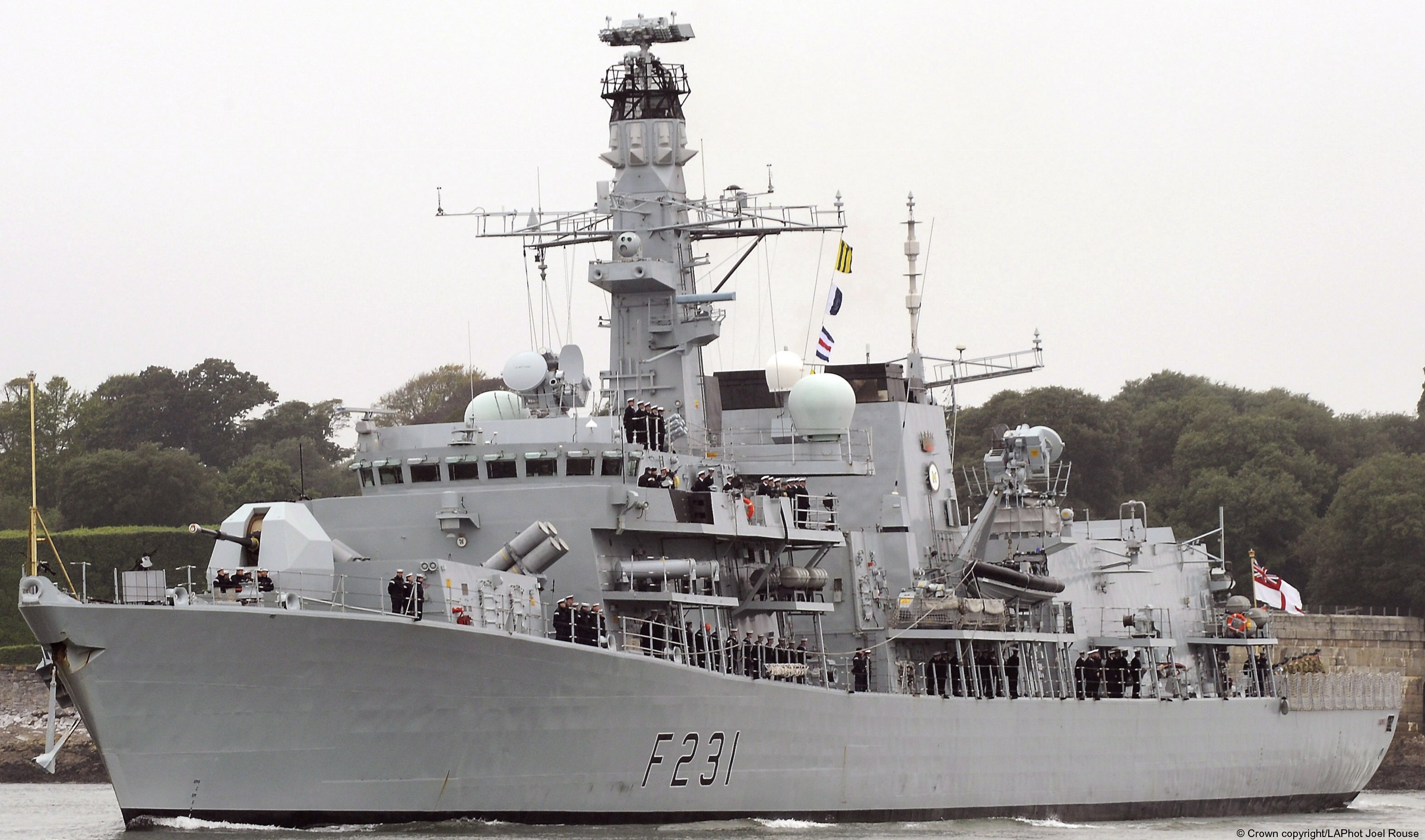 f231 hms argyll type 23 duke class guided missile frigate ffg royal navy 68