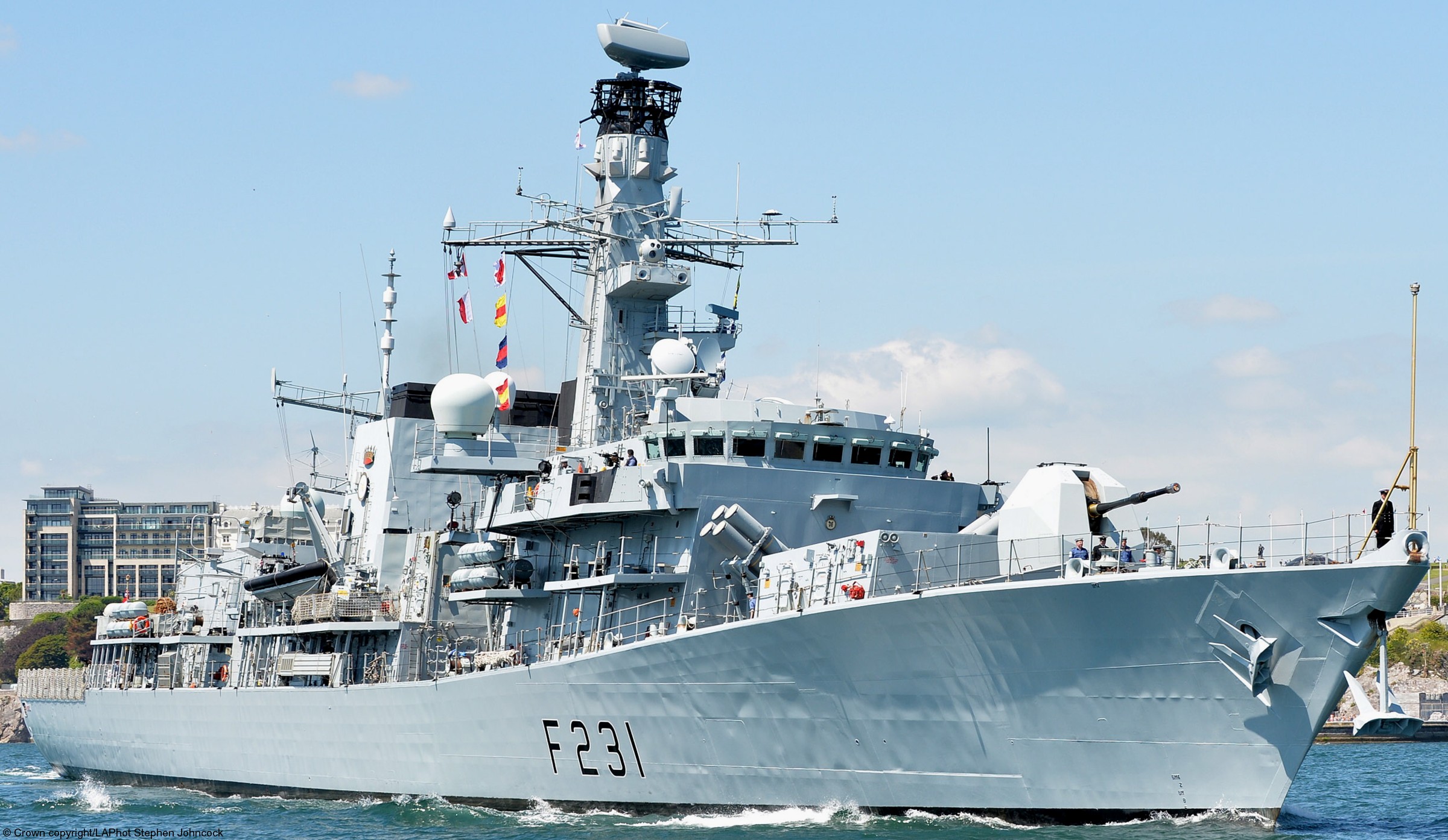 f231 hms argyll type 23 duke class guided missile frigate ffg royal navy gec marconi yarrow scotstoun 72x