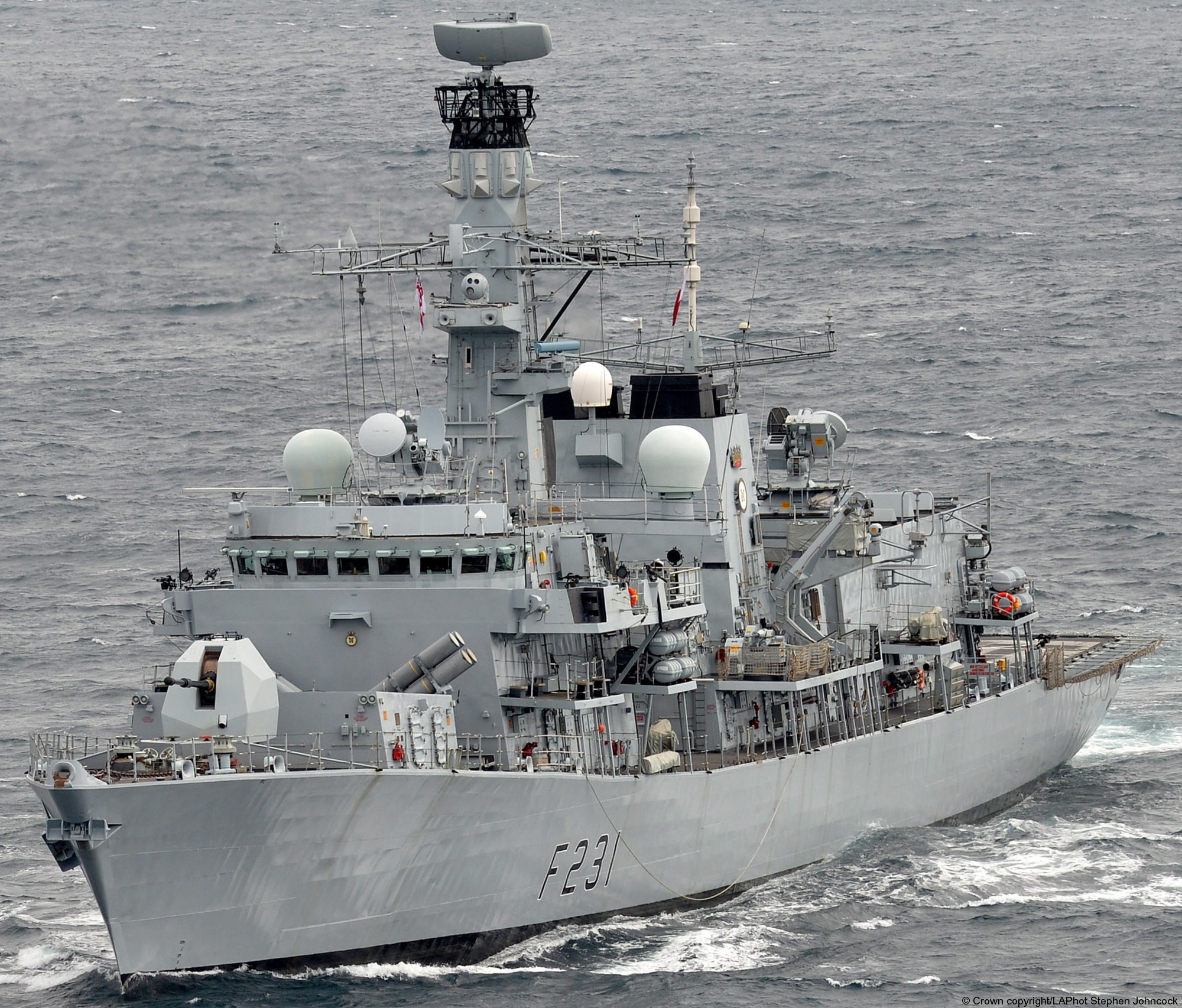 f231 hms argyll type 23 duke class guided missile frigate ffg royal navy 73