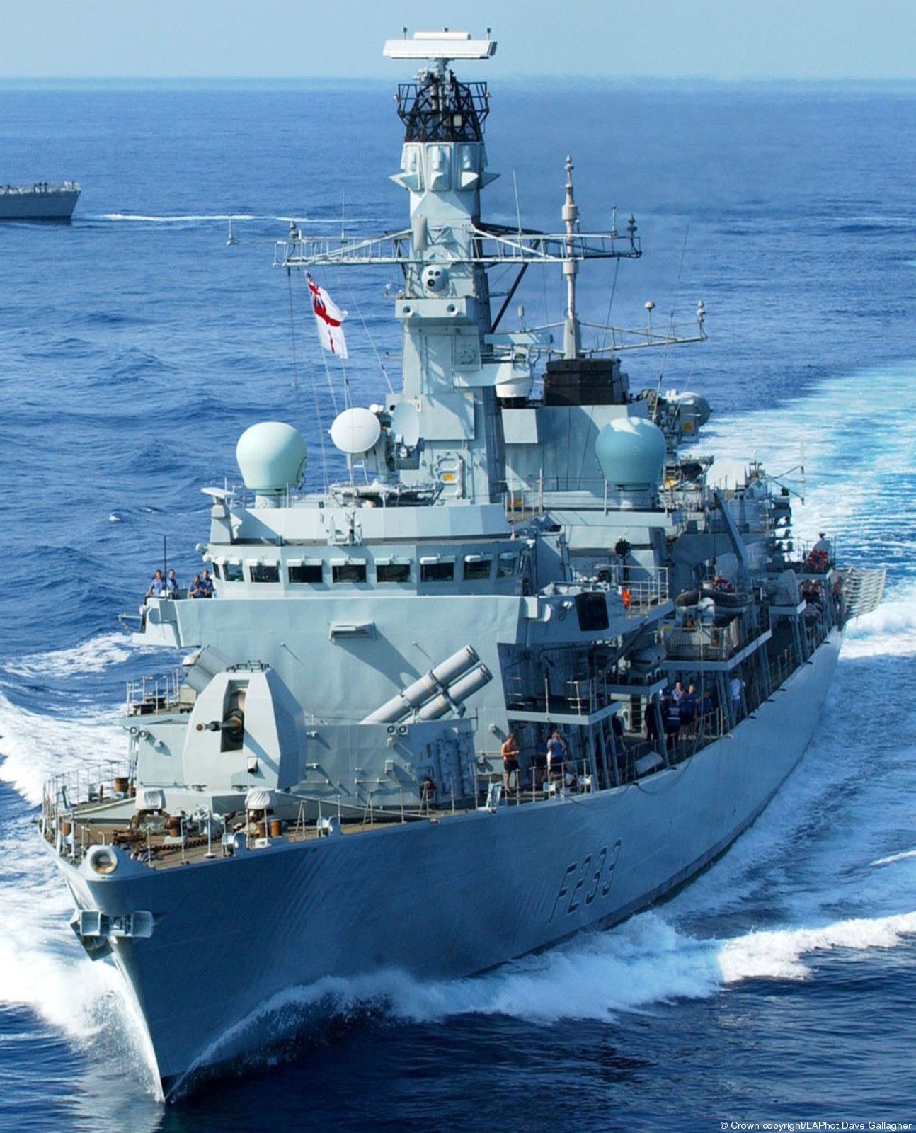 f233 hms marlborough type 23 duke class guided missile frigate ffg royal navy 12
