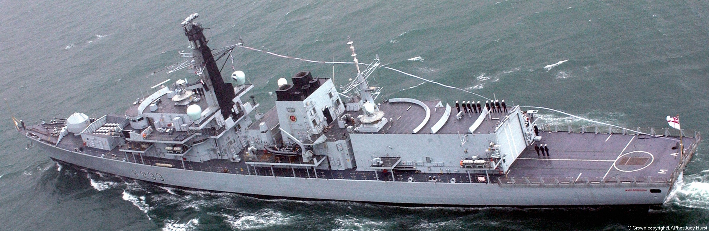 f233 hms marlborough type 23 duke class guided missile frigate ffg royal navy 14