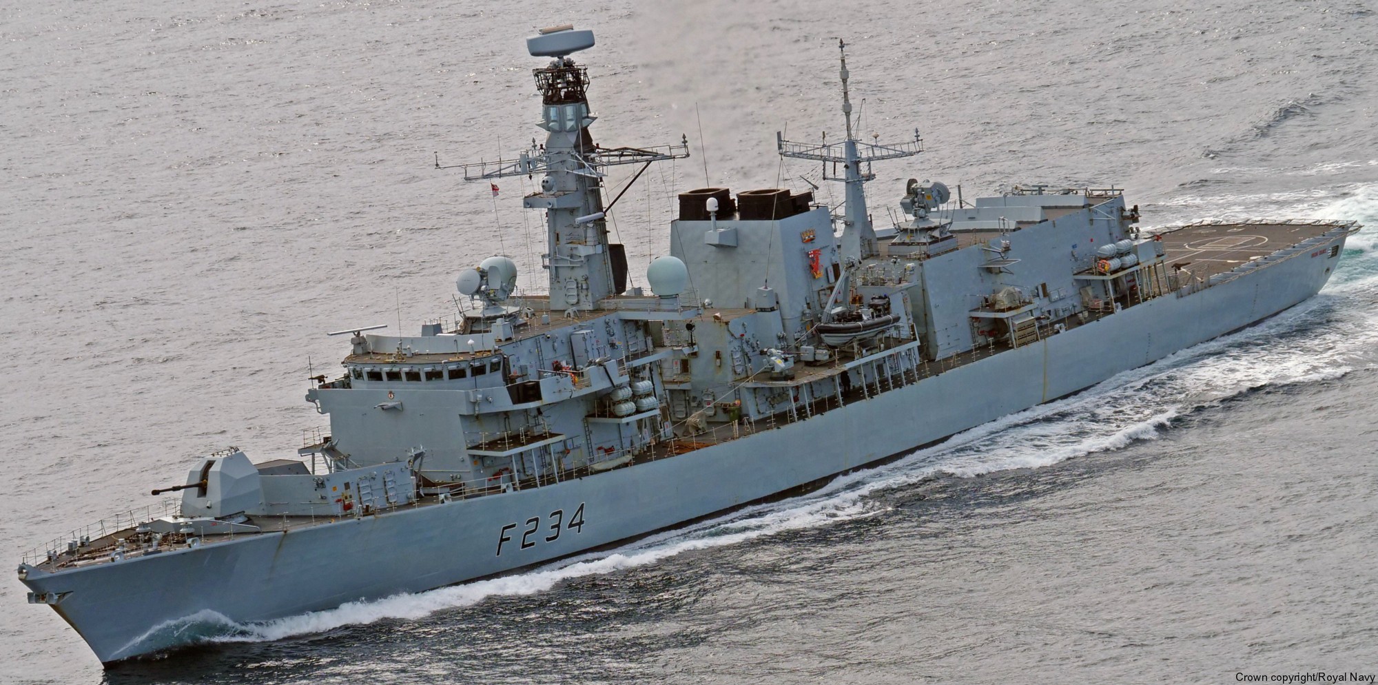 f-234 hms iron duke type 23 duke class guided missile frigate royal navy 23