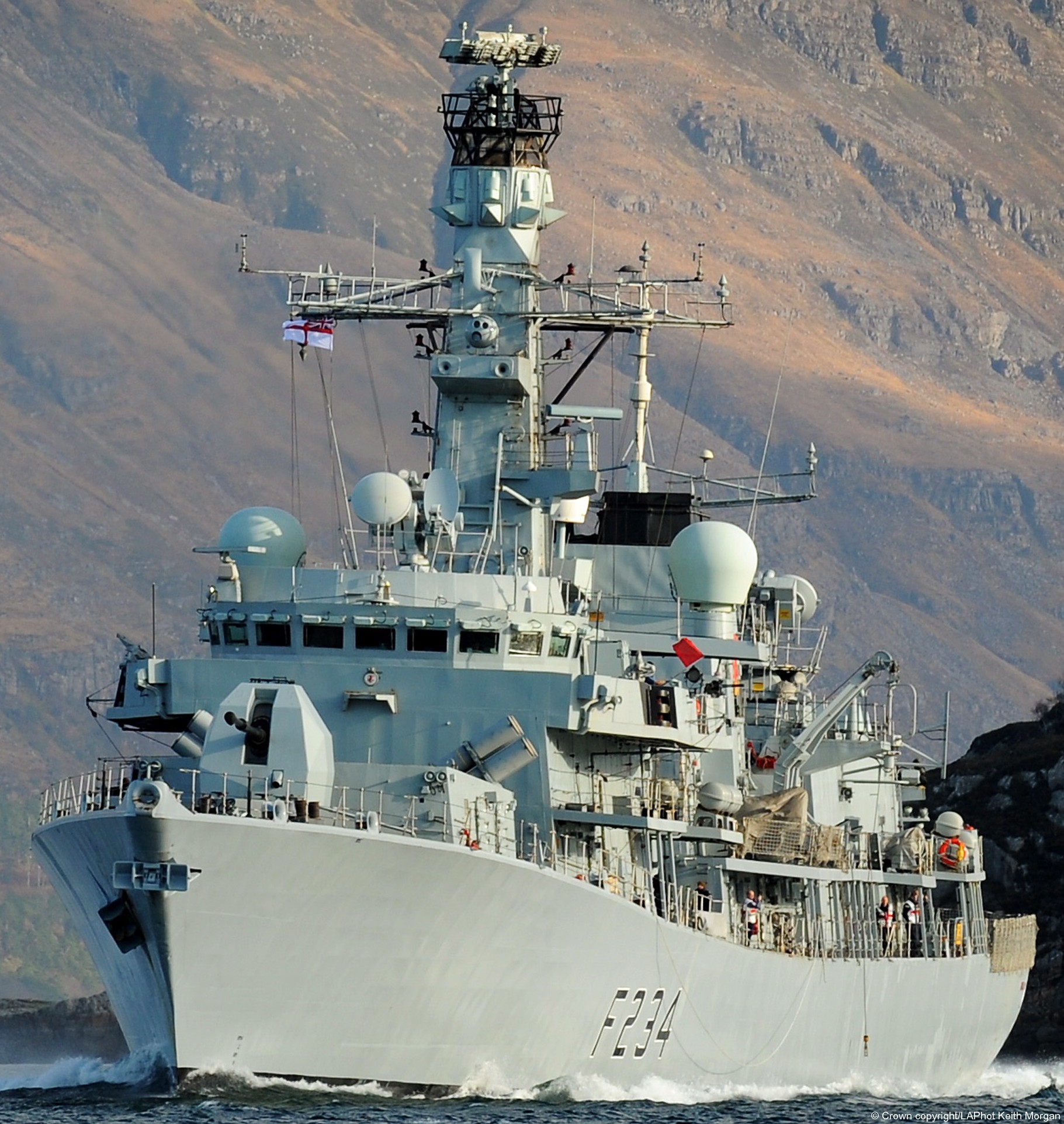 f234 hms iron duke type 23 duke class guided missile frigate ffg royal navy 42