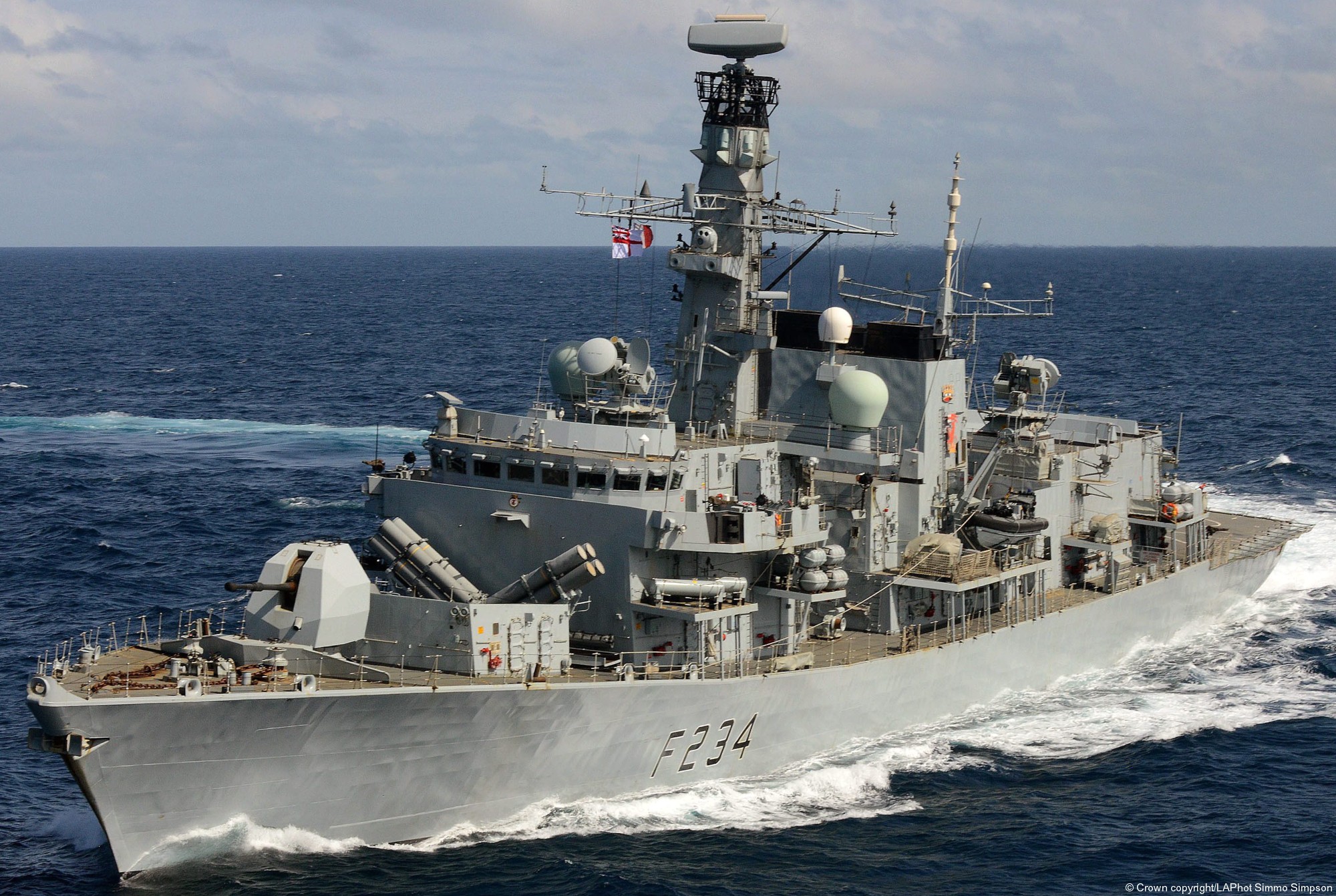 f234 hms iron duke type 23 duke class guided missile frigate ffg royal navy 46