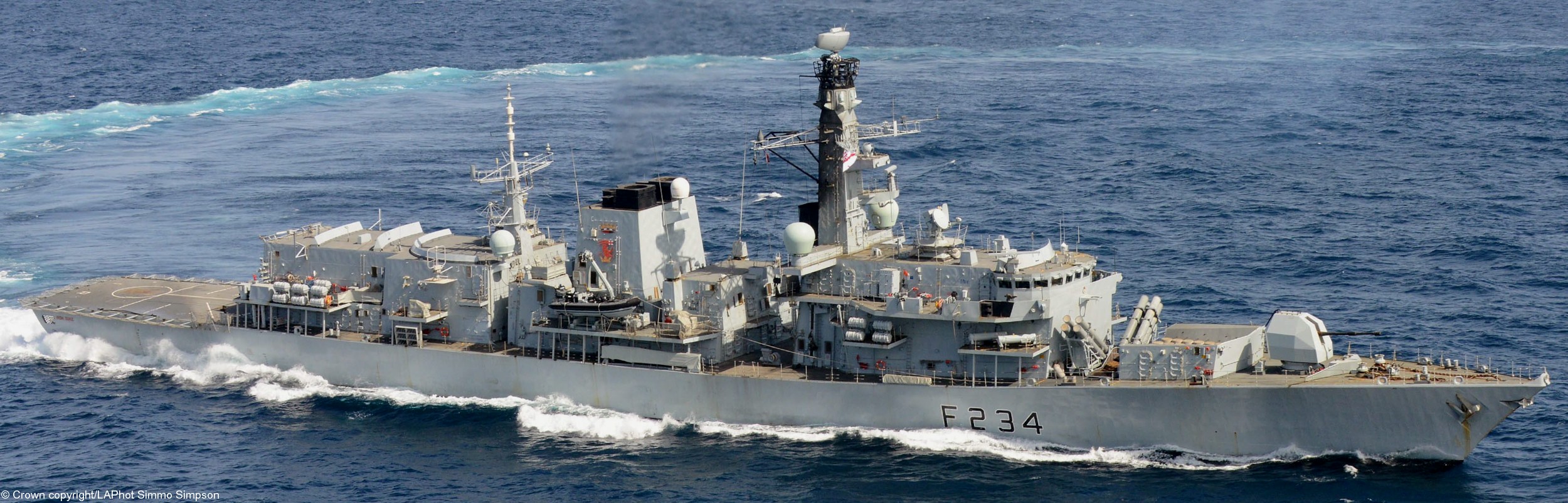 f234 hms iron duke type 23 duke class guided missile frigate ffg royal navy 49