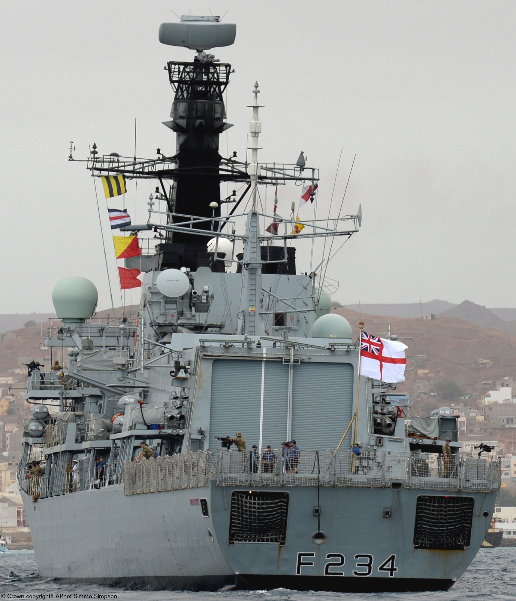 f234 hms iron duke type 23 duke class guided missile frigate ffg royal navy 53