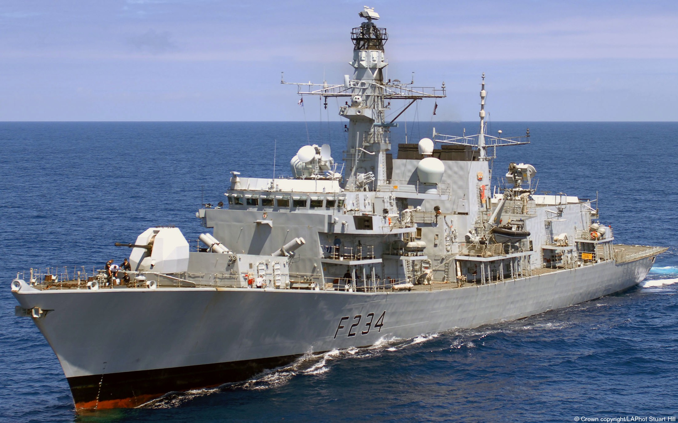 f234 hms iron duke type 23 duke class guided missile frigate ffg royal navy 56