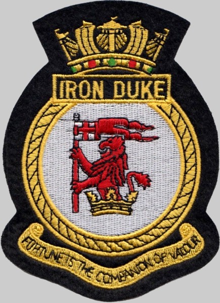 f-234 hms iron duke insignia crest patch badge type 23 class frigate royal navy 02p