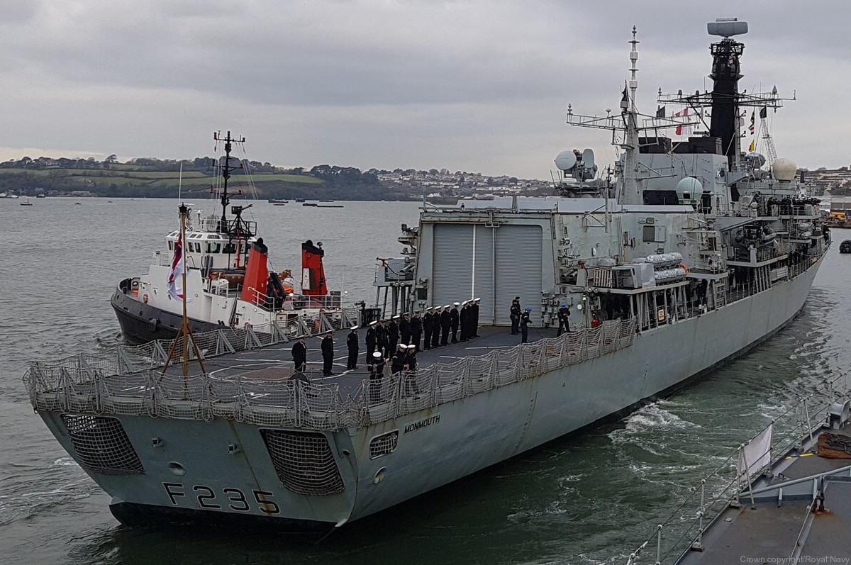 f-235 hms monmouth type 23 duke class guided missile frigate ffg royal navy 15