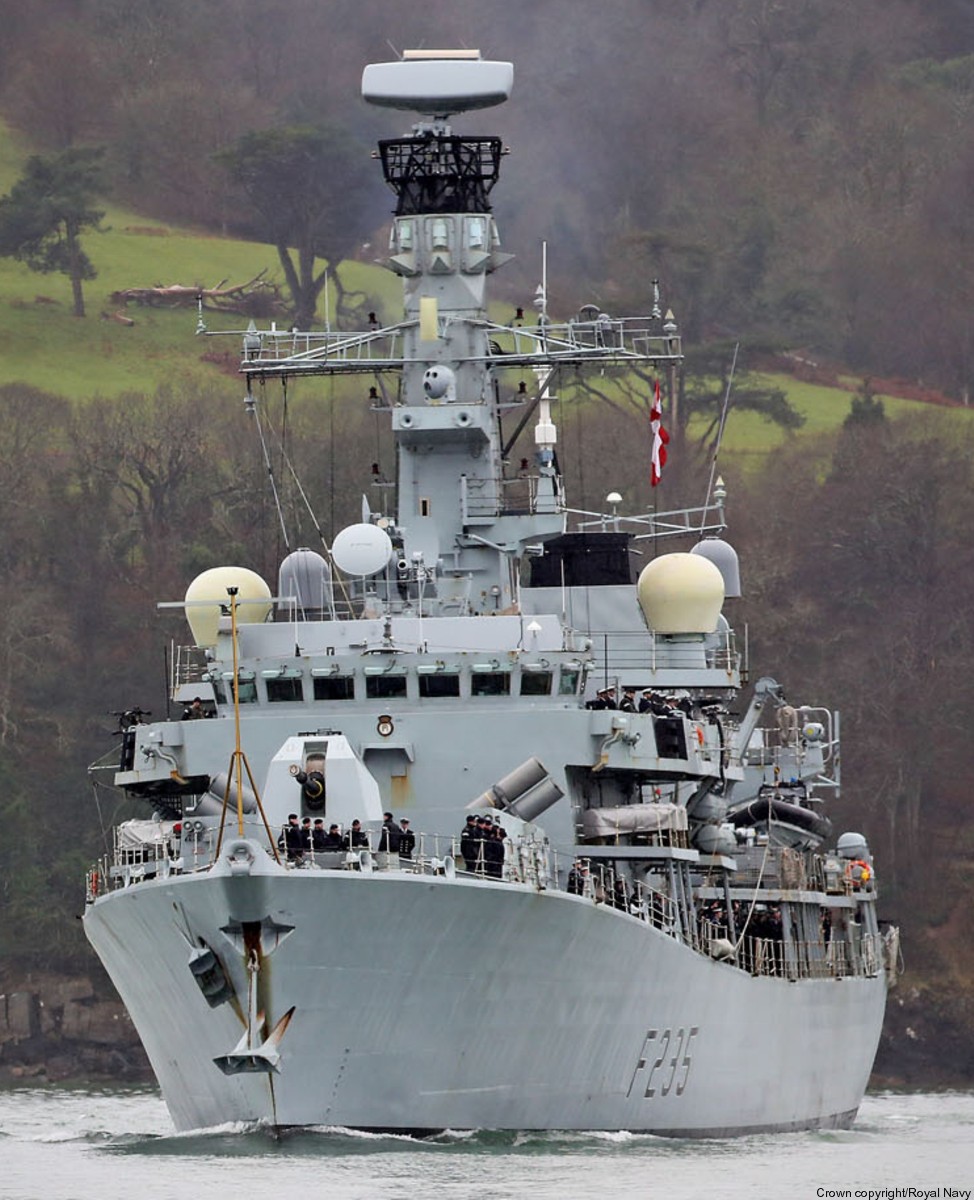 f-235 hms monmouth type 23 duke class guided missile frigate ffg royal navy 16