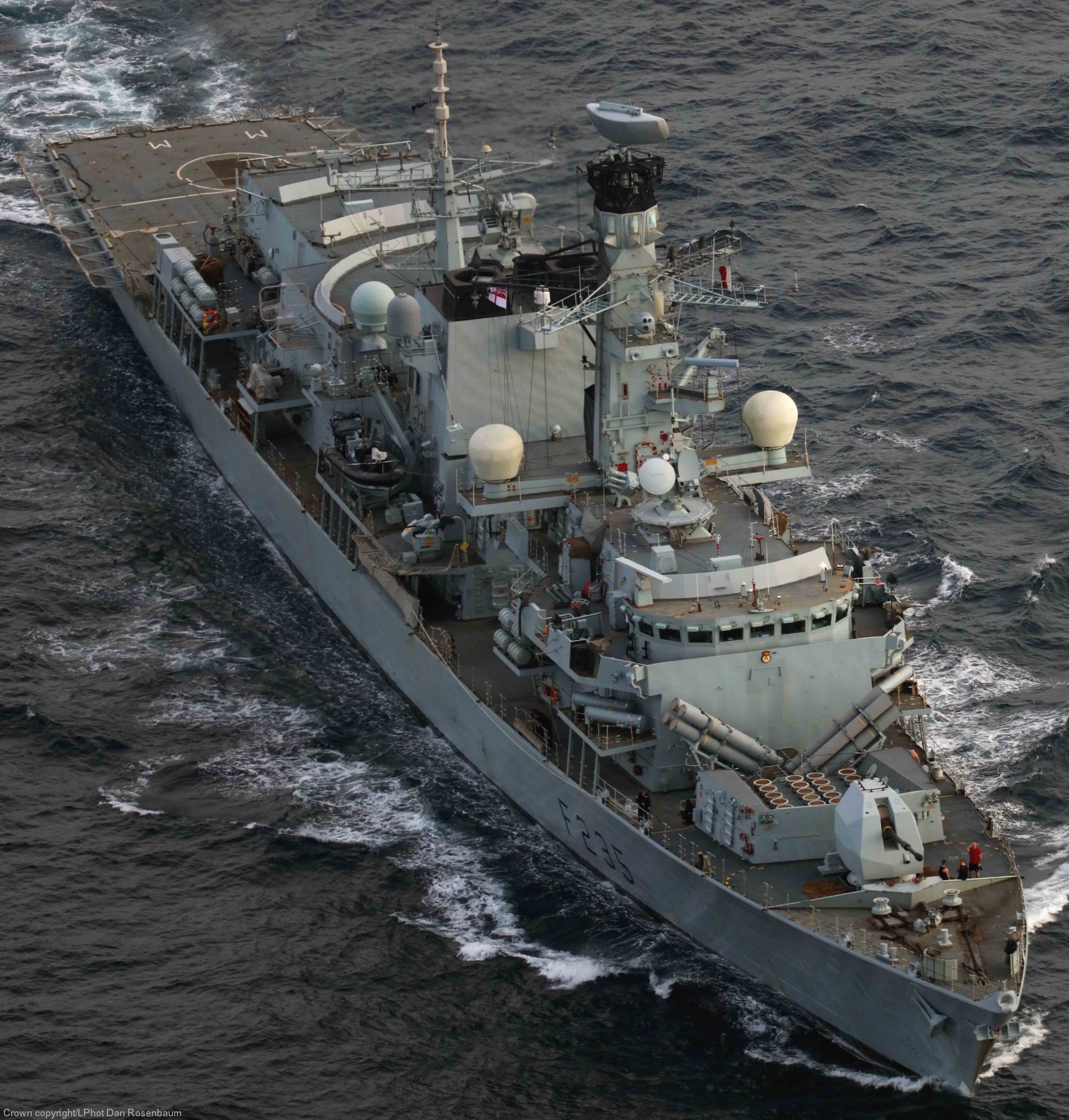 f-235 hms monmouth type 23 duke class guided missile frigate ffg royal navy 33