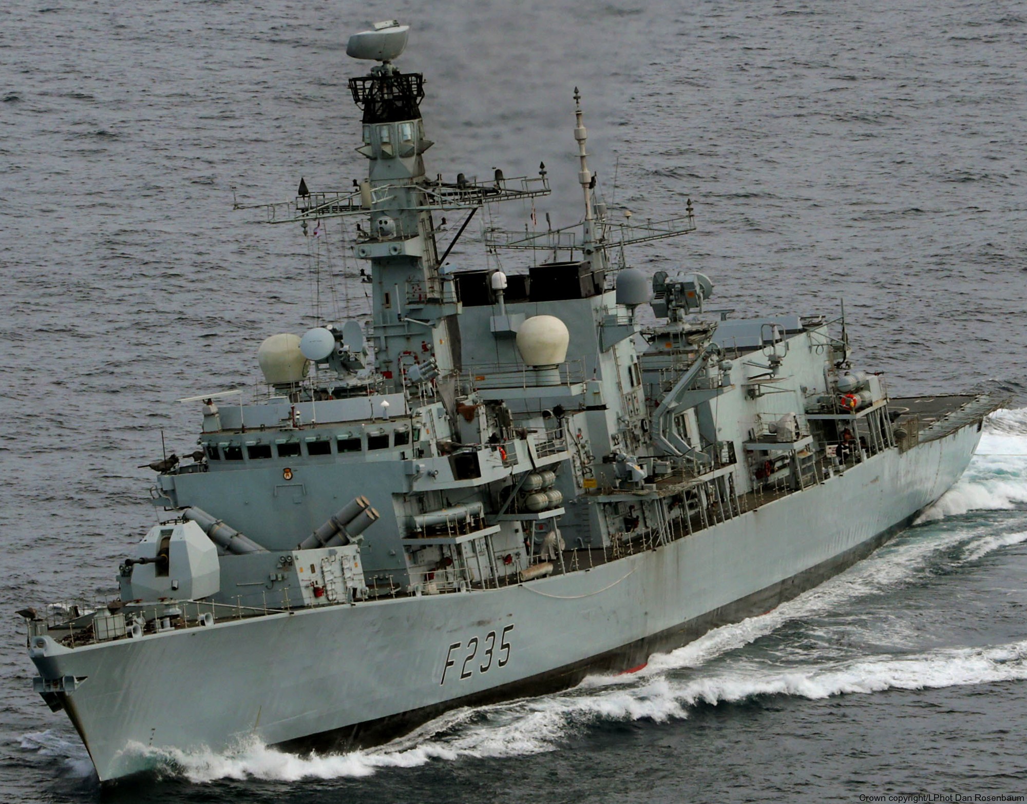 f-235 hms monmouth type 23 duke class guided missile frigate ffg royal navy 34