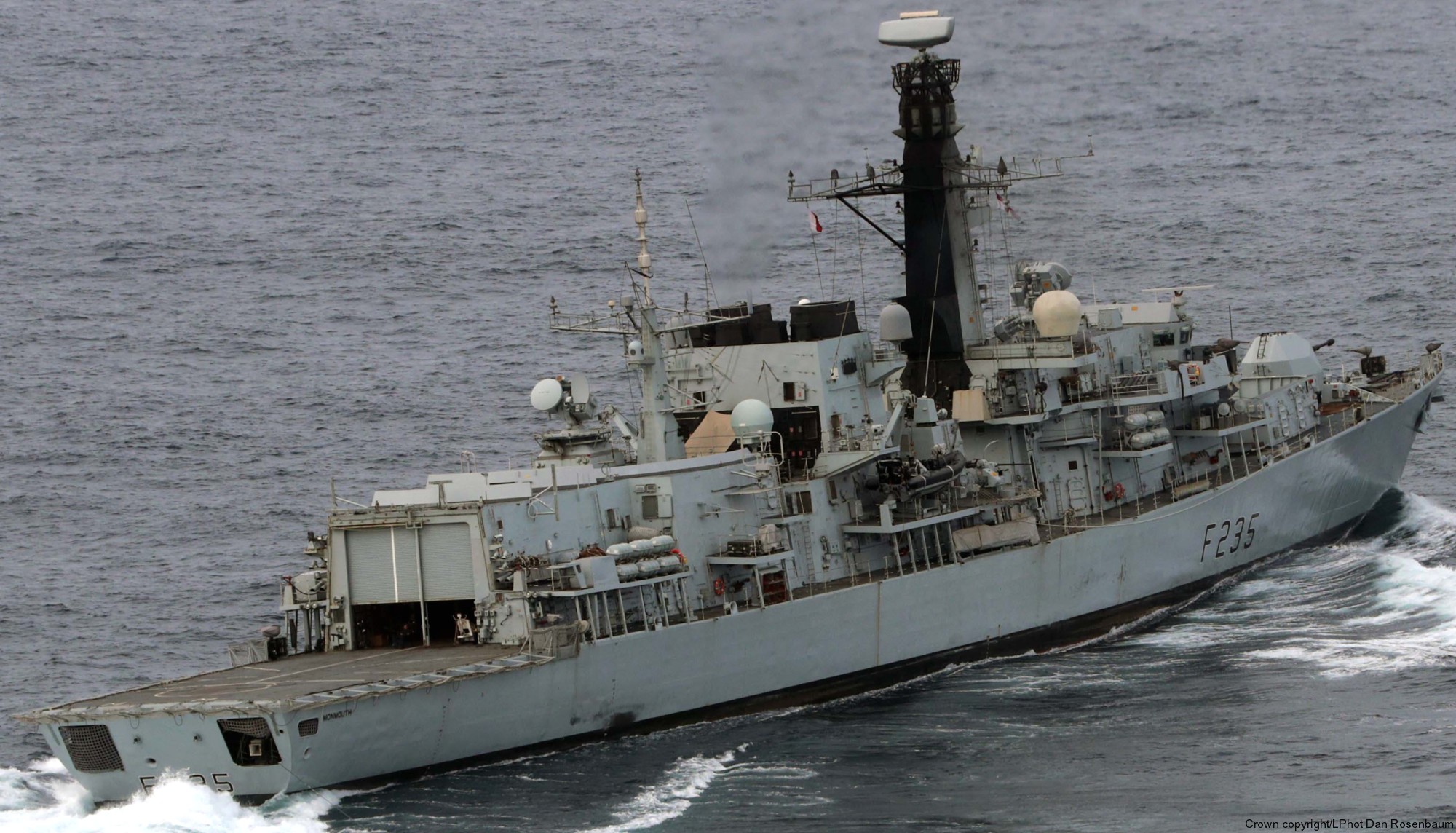 f-235 hms monmouth type 23 duke class guided missile frigate ffg royal navy 35