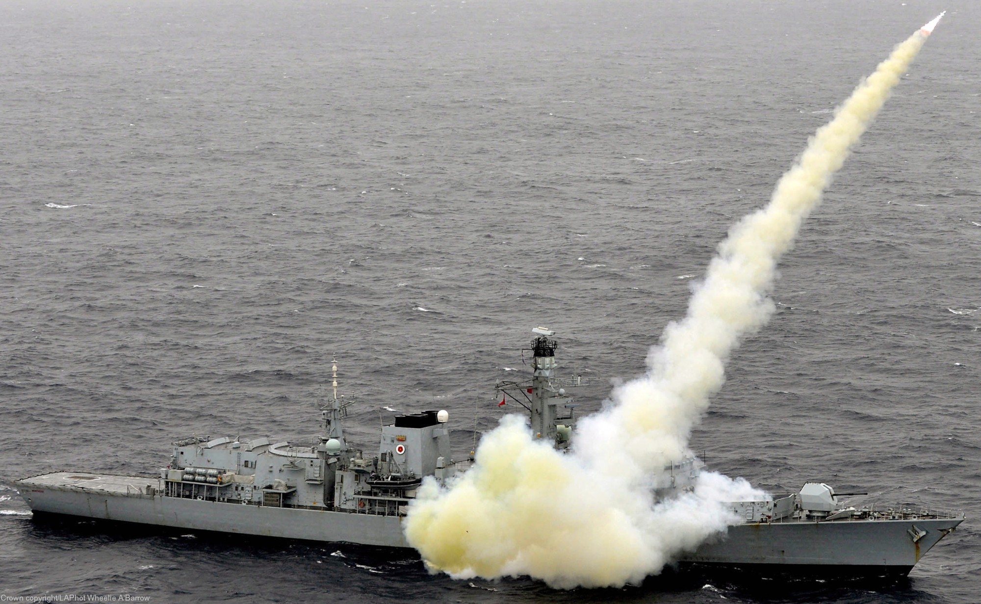 f-236 hms montrose type 23 duke class guided missile frigate ffg royal navy 06 rgm-84 harpoon ssm