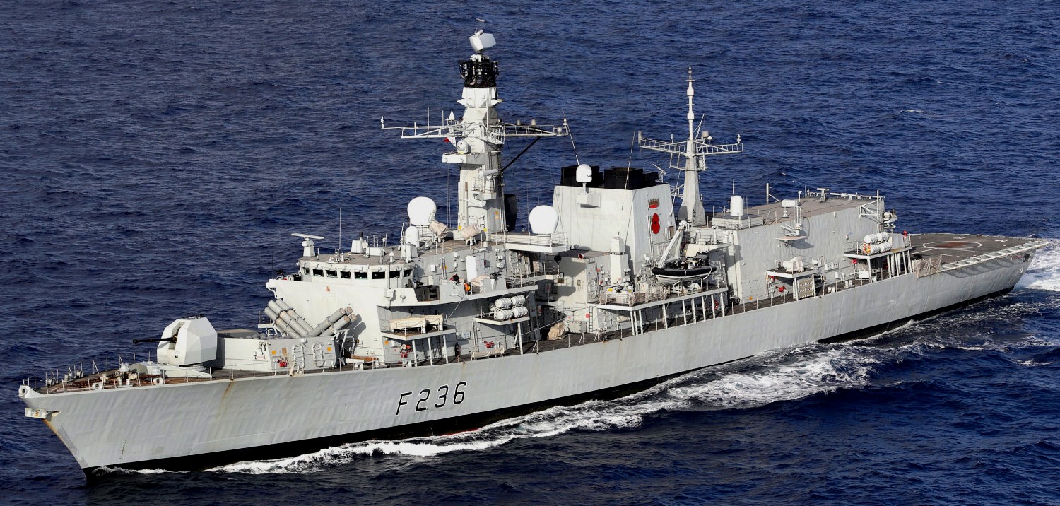 f-236 hms montrose type 23 duke class guided missile frigate ffg royal navy 22
